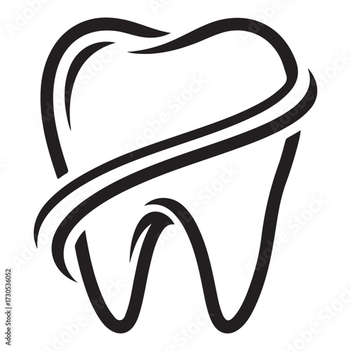 dental logo design vector silhouette  vector  illustration design.