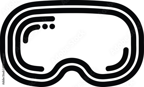 VR Goggles Icon Minimalist Design virtual reality