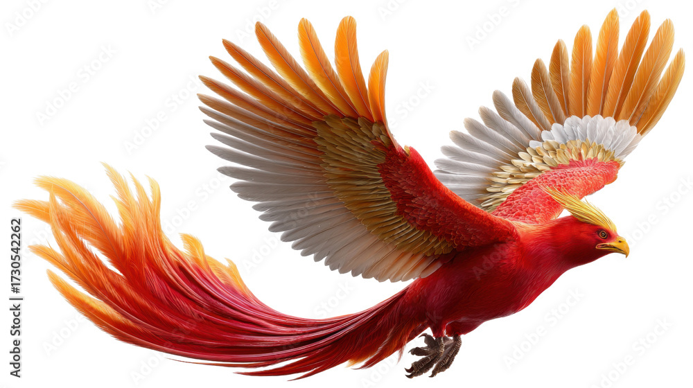 Fototapeta premium golden pheasant isolated on white