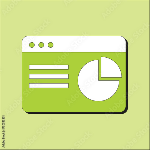 business analyst data chart flat design illustrations