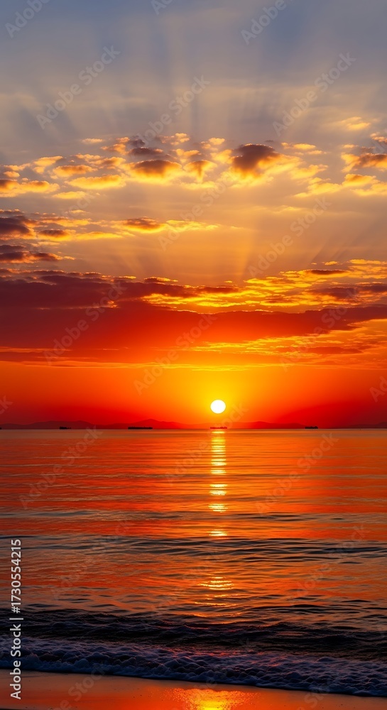 Obraz premium Sunset over the Ocean.