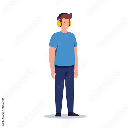 Man Using Metal Detector to Search for Treasures on White Background