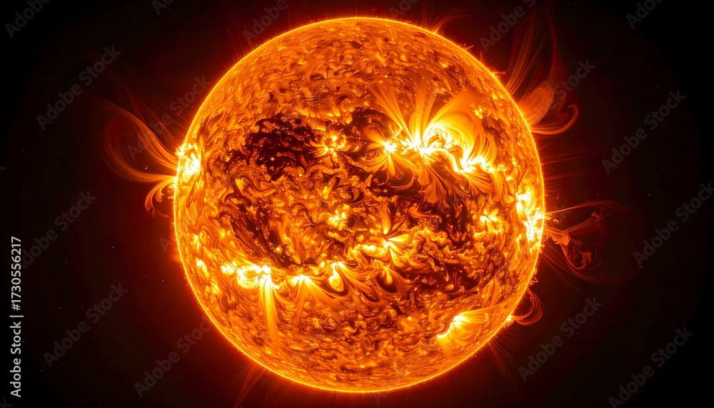 Fototapeta premium The Sun as the Source of Life on Earth
