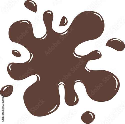 Chocolate splash illustration