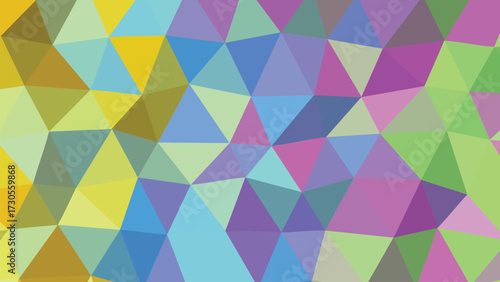 Abstract geometric pattern with vibrant pastel hues perfect for digital backgrounds and artistic creations