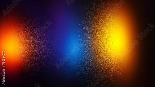 Abstract Colorful Light Bokeh on Dark Background in Vibrant Composition