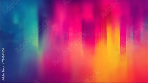 Abstract Colorful Light Display with Vibrant Neon Hues in Artistic Style
