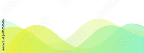 geometric banner background green and yellow gradations .wave shape.abstract memphis. poster, presentation, website, eps10