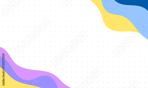 modern abstract background with dotted wave shapes in colorful style, perfect for wide banner use.