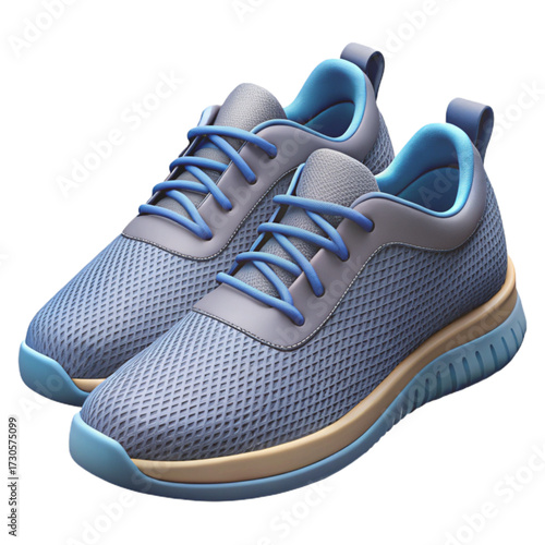 sport shoes on white background