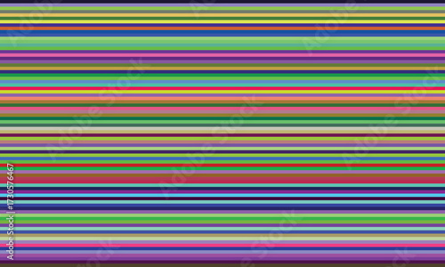 A vibrant abstract background composed of many thin, colorful horizontal stripes with a subtle gradient.