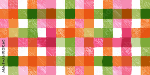 Colorful gingham pattern