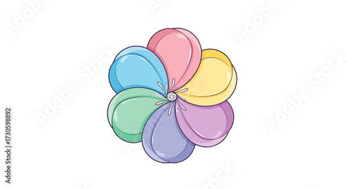 Pastel floral illustration creating a sense of lightheartedness and whimsy and soft tones to it
