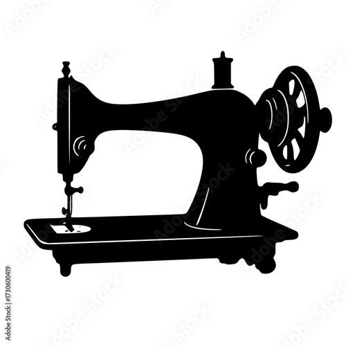 Vintage Sewing Machine, Classic Tailoring Equipment