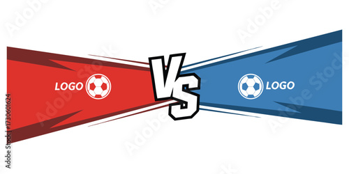 Vs Versus Screen Soccer Football Match Competition
