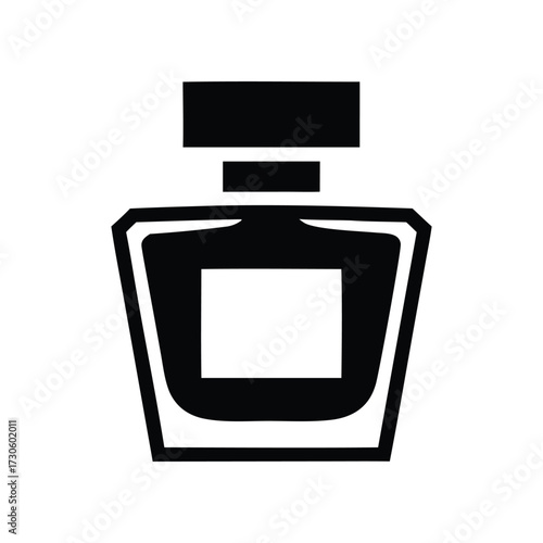 "Elegant Perfume Bottle Silhouette Vector Luxury Fragrance Icon & Beauty Product Graphic"
