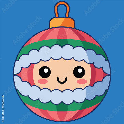 A cute cartoon baby shower card with a funny face illustration and a sweet birthday cake dessert vector design