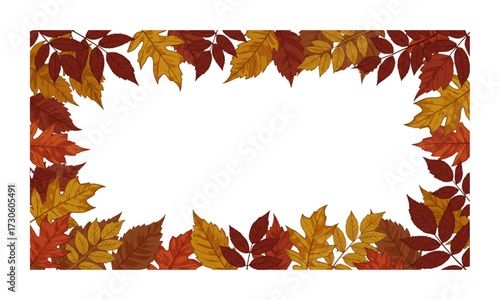 autumn leaves frame