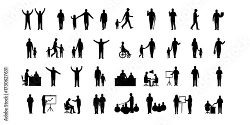 set of persons icons