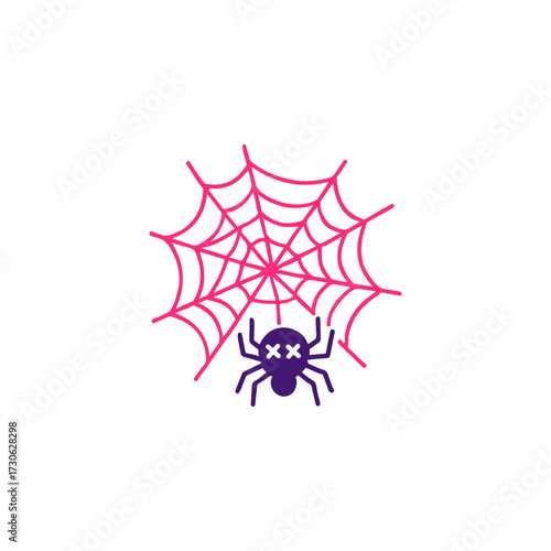 Spider's Web Disaster icon vector