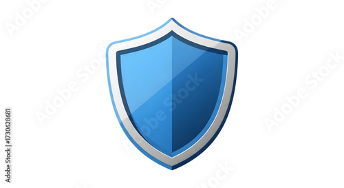 Blue shield icon with white outline isolated on transparent background Free Download Blue shield icon with white outline isolated on transparent background - GFXLoad