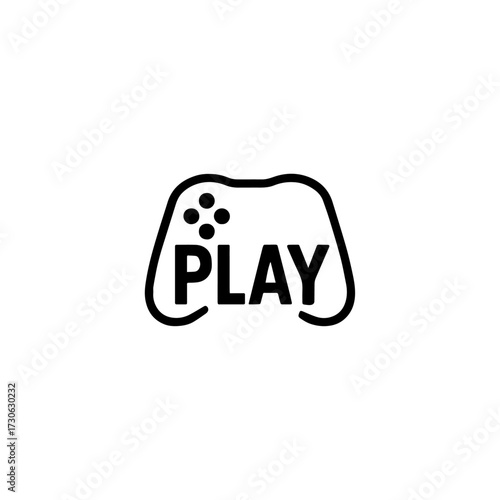 Vector style gaming logo