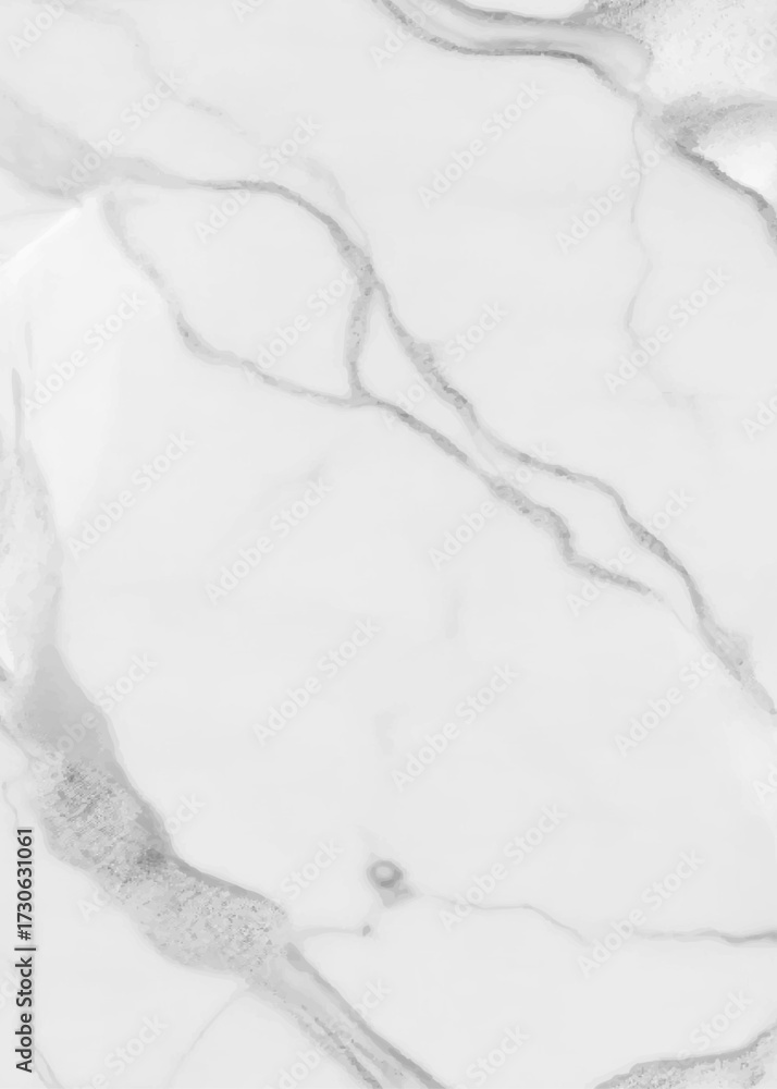 Fototapeta premium Elegant White Carrara Calacatta Marble Texture with Golden Veins. Luxurious Glossy Marble Background for Interior, Floor, and Wall Design. Modern White and Gold Marble Vector Pattern.