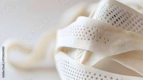 Macro Photography of Respirator Mask Headband