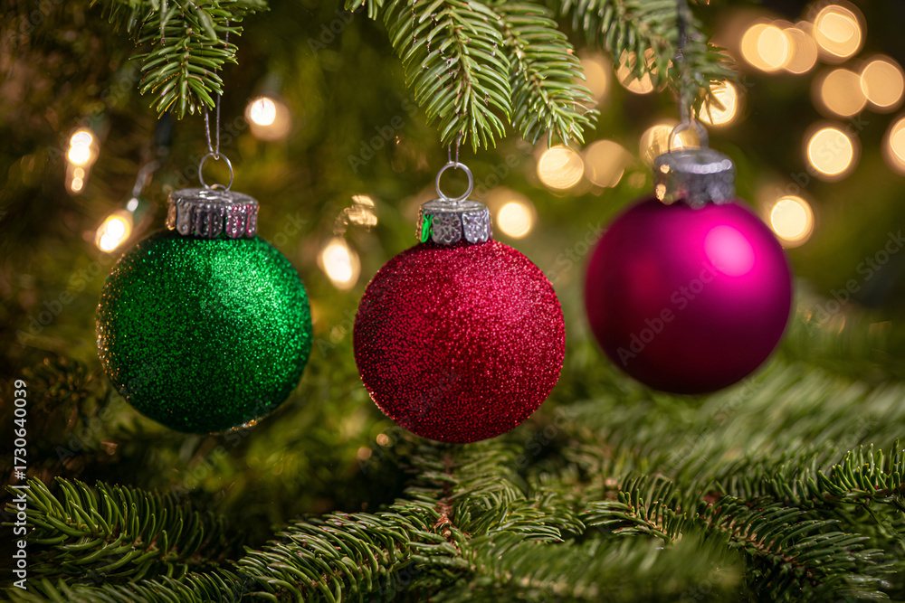 Fototapeta premium christmas tree decoration