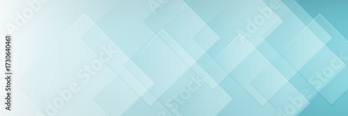 Minimalist teal gradient background with geometric shapes creating a sense of depth and modern simplicity, perfect for adding. presentation and simple elegant, eps10
