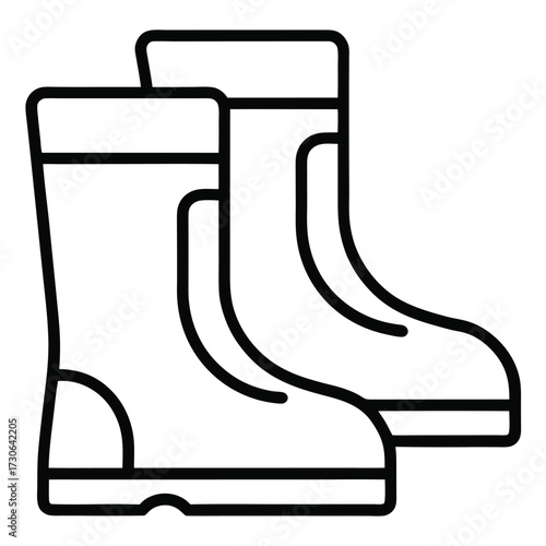 vector illustration of a boot