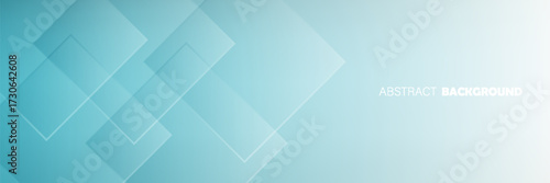 Minimalist teal gradient background with geometric shapes creating a sense of depth and modern simplicity, perfect for adding. vector illustration, website, poster,