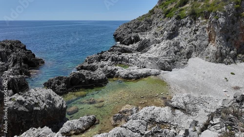 The marvelous Iscolelli beach, near Marina di Camerota, Cilento, Campania, Italy.