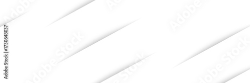 Paper sheet shadow effect. 3D line edge shape. Transparent realistic sheet dividers. Web banner vector drop soft shadows.