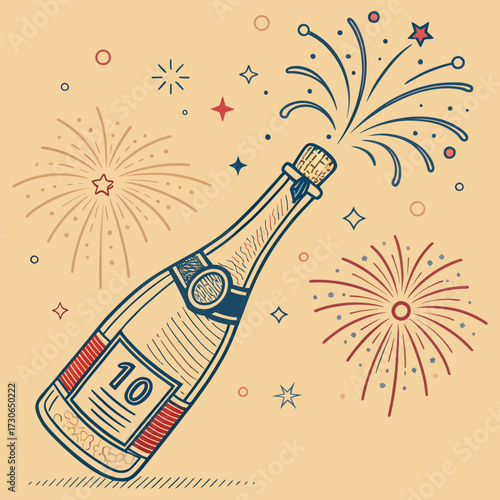 champagne, Adobe Illustrator Artwork