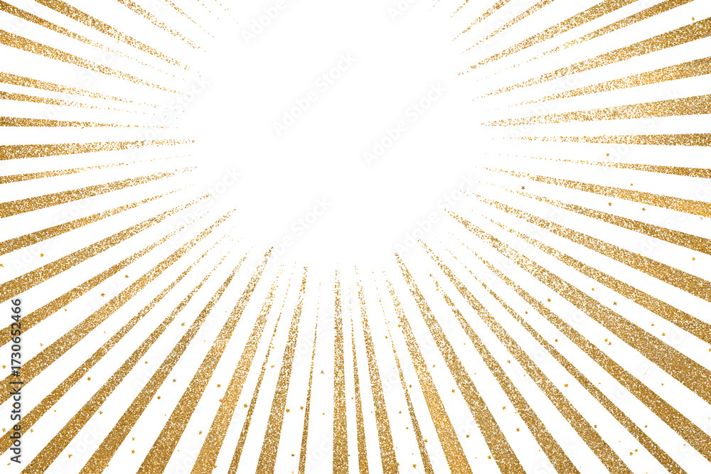 Obraz premium Vintage gold sunburst rays retro background shine abstract geometric burst radiant. Isolated on transparent.