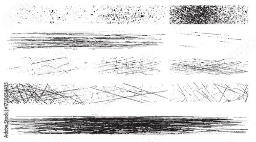 Black Grainy Texture – Dust Overlay, Dark Noise Granules, set  Elements, Digital Illustration Grunge Black & White Texture – Abstract Sketch, Distressed Overlay, Monochrome Grain Design, Mode