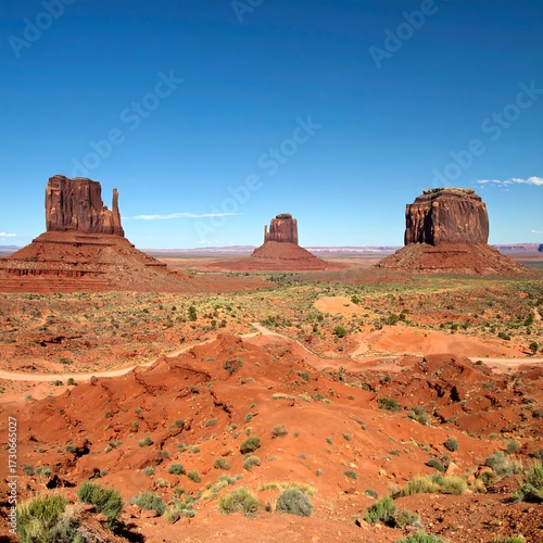 Red rock desert landscape