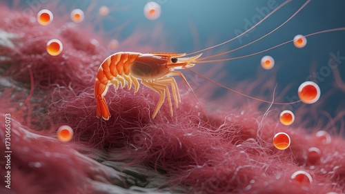 Astaxanthin Antioxidant from Red Algae – Natural Superfood Concept