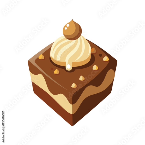 Chocolate cake vector design
