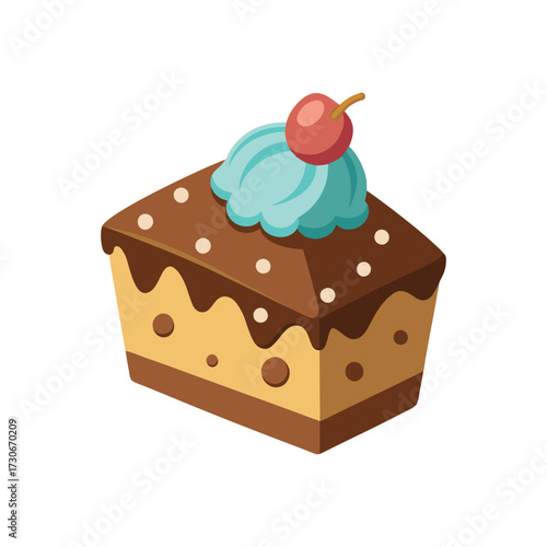 Chocolate cake vector design
