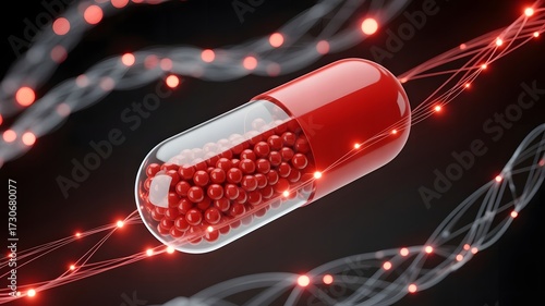 Red Glowing Astaxanthin Capsule