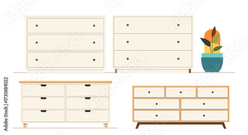A collection of stylish and functional dressers for modern homes.