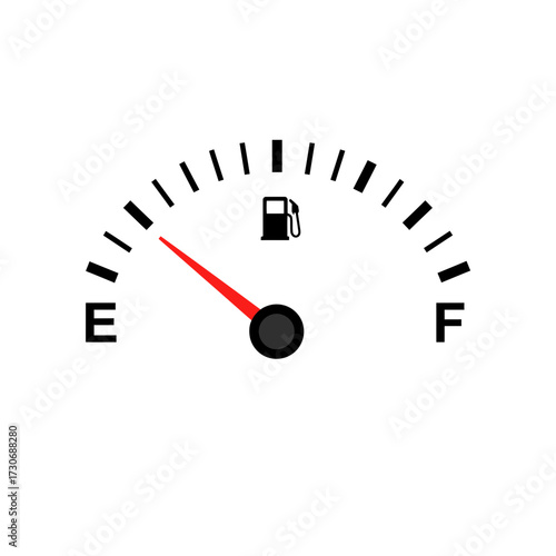 Fuel Gauge Showing Near Full Tank – Car Dashboard Gas Indicator