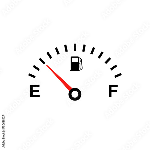 Fuel Gauge Showing Near Full Tank – Car Dashboard Gas Indicator