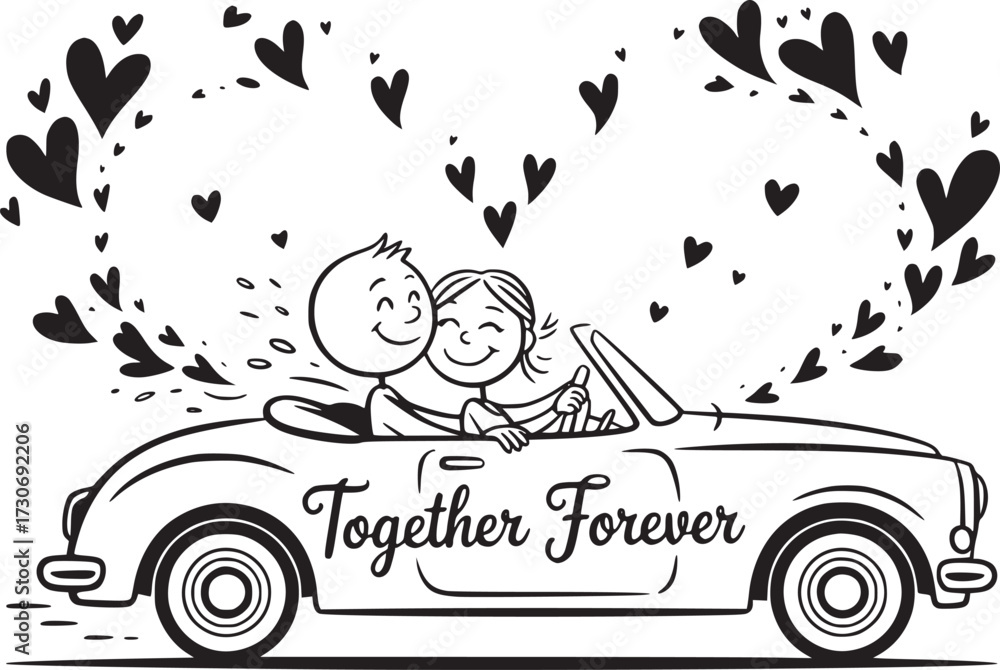 Romantic Bench Engagement Ring Marital Bliss Vector Graphics
