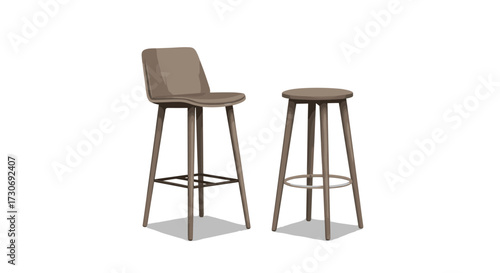 Elegant and modern bar stools for contemporary kitchen islands and home bars.