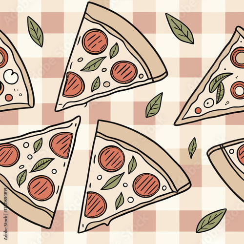 Pizza slice pattern