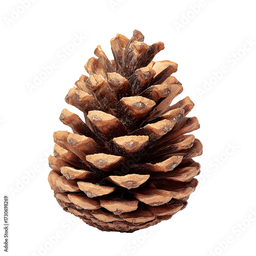 pine cone isolated on white background