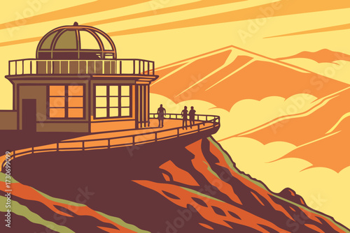 Haleakalā in Maui, Hawaii, volcanic summit with sunrise above colorful crater landscape